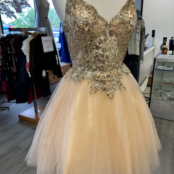 Sparkling Sequin Tulle Short Formal Dress